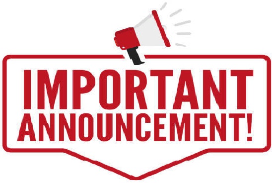 Important Announcement